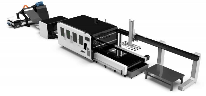 autloading sheet metal fiber laser cutter